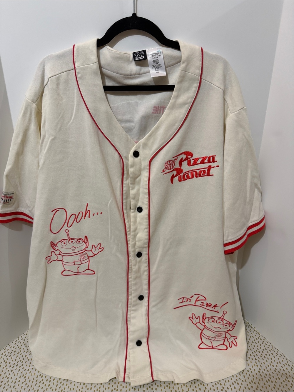 Disney Toy Story Cream & Black Logo Tee